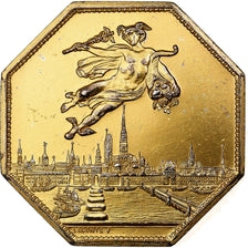 France, Token, Chambre de Commerce de Rouen, 1802, Vermeil, Lecomte, AU(50-53)