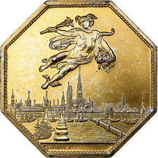 Francia, ficha, Chambre de Commerce de Rouen, 1802, Vermeil, Lecomte, BB+
