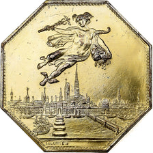 Francia, ficha, Chambre de Commerce de Rouen, 1802, Vermeil, Lecomte, BB+