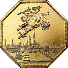 France, Token, Chambre de Commerce de Rouen, 1802, Vermeil, Lecomte, AU(50-53)