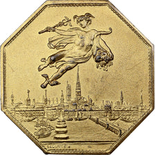 France, Token, Chambre de Commerce de Rouen, 1802, Vermeil, Lecomte, AU(50-53)
