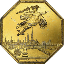 France, Jeton, Chambre de Commerce de Rouen, 1802, Vermeil, TTB, Lecomte