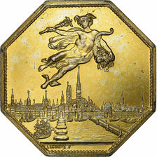 Francia, ficha, Chambre de Commerce de Rouen, 1802, Vermeil, Lecomte, BB+
