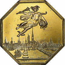 Francia, ficha, Chambre de Commerce de Rouen, 1802, Vermeil, Lecomte, BB+
