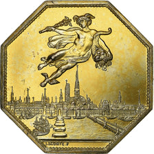 France, Token, Chambre de Commerce de Rouen, 1802, Vermeil, Lecomte, AU(50-53)