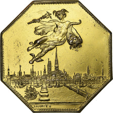 France, Token, Chambre de Commerce de Rouen, 1802, Vermeil, Lecomte, EF(40-45)