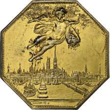 France, Token, Chambre de Commerce de Rouen, 1802, Vermeil, Lecomte, EF(40-45)