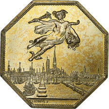 France, Token, Chambre de Commerce de Rouen, 1802, Vermeil, Lecomte, EF(40-45)