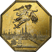 France, Token, Chambre de Commerce de Rouen, 1802, Vermeil, Lecomte, EF(40-45)