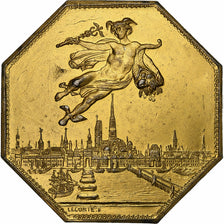 France, Token, Chambre de Commerce de Rouen, 1802, Vermeil, Lecomte, AU(50-53)