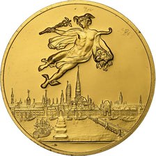 France, Medal, Aéroport de Rouen, Vallée de Seine, 1991, Vermeil, MS(60-62)
