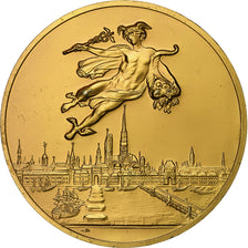 France, Médaille, Aéroport de Rouen, Vallée de Seine, 1991, Vermeil, SUP+