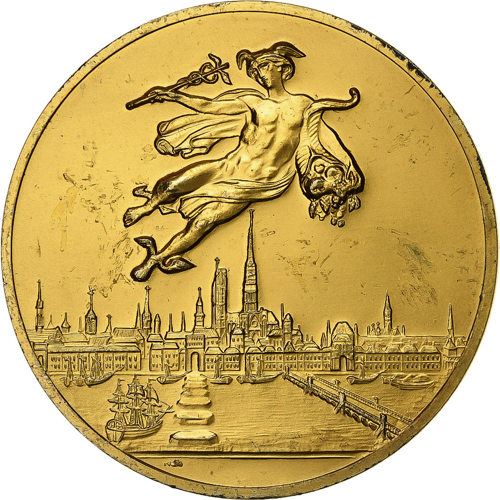 France, Medal, Aéroport de Rouen, Vallée de Seine, 1991, Vermeil, MS(60-62)