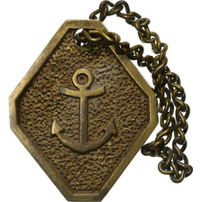 France, Médaille, Plaque de Métier, Garde de Commerce, 12, Laiton, TTB