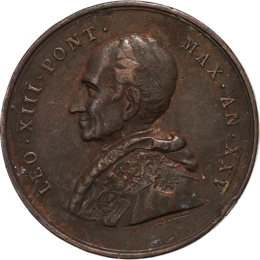Vatican, Medal, Le Pape Léon XIII, Rome, Copper, VF(30-35)