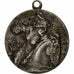 France, Médaille, France Glorieuse, 1914, Bronze argenté, TTB, Willette