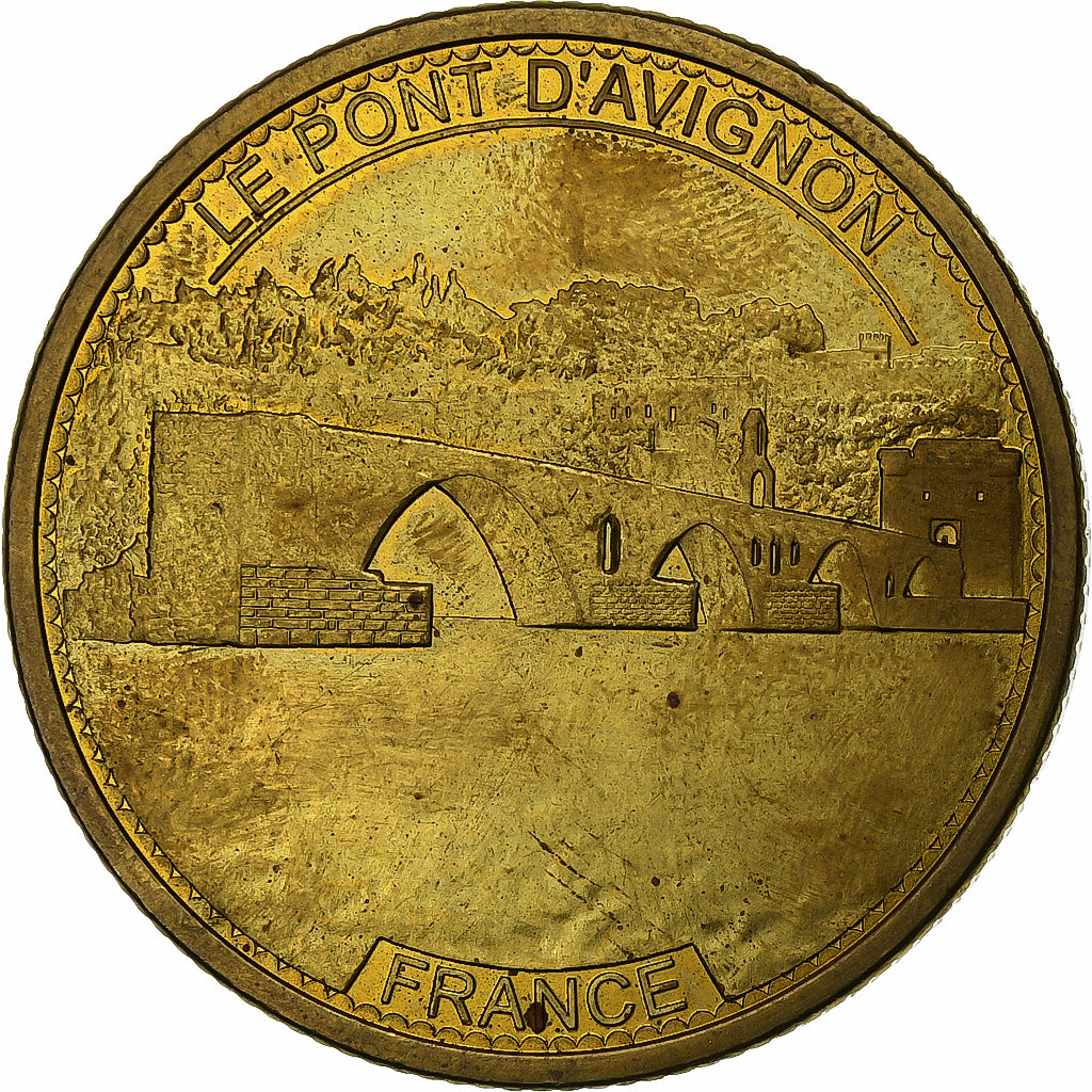 Francia, Ficha, Avignon - Le Pont d'Avignon, Aluminio y cuproníquel, MBC