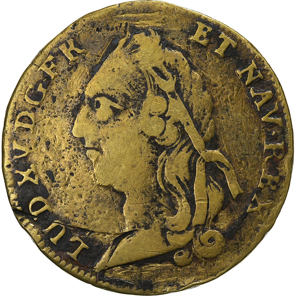 Francia, ficha, Sacre de Louis XV à Reims, 1723, Ottone, MB, Feuardent:7894