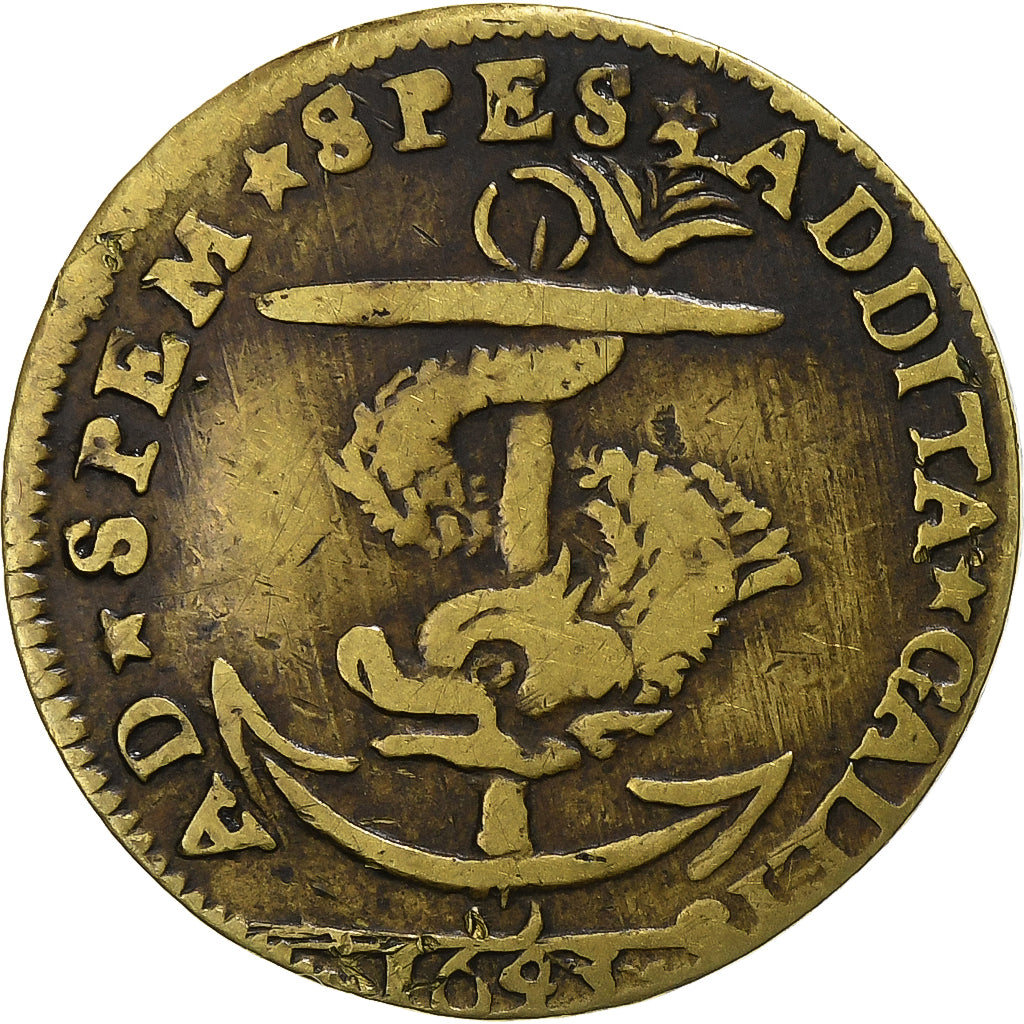 France, Token, Louis XIII, Ardennes, Fabrique de Jetons de Sedan, 1643, Brass