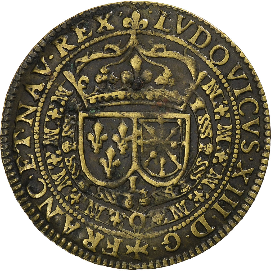 France, Token, Louis XIII, ARDENNES - FABRIQUE DE JETONS DE SEDAN, 1625, Brass