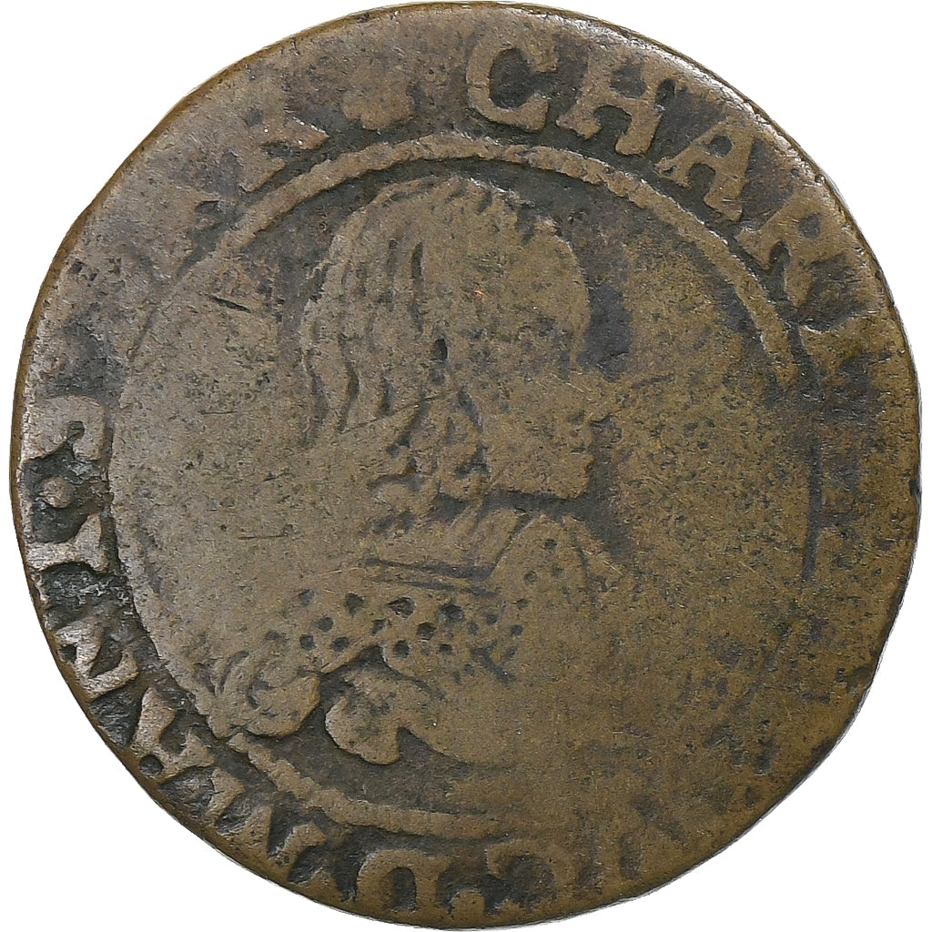 França, Ardennes, Charles Ier de Gonzague, Double Tournois, 1640, Charleville