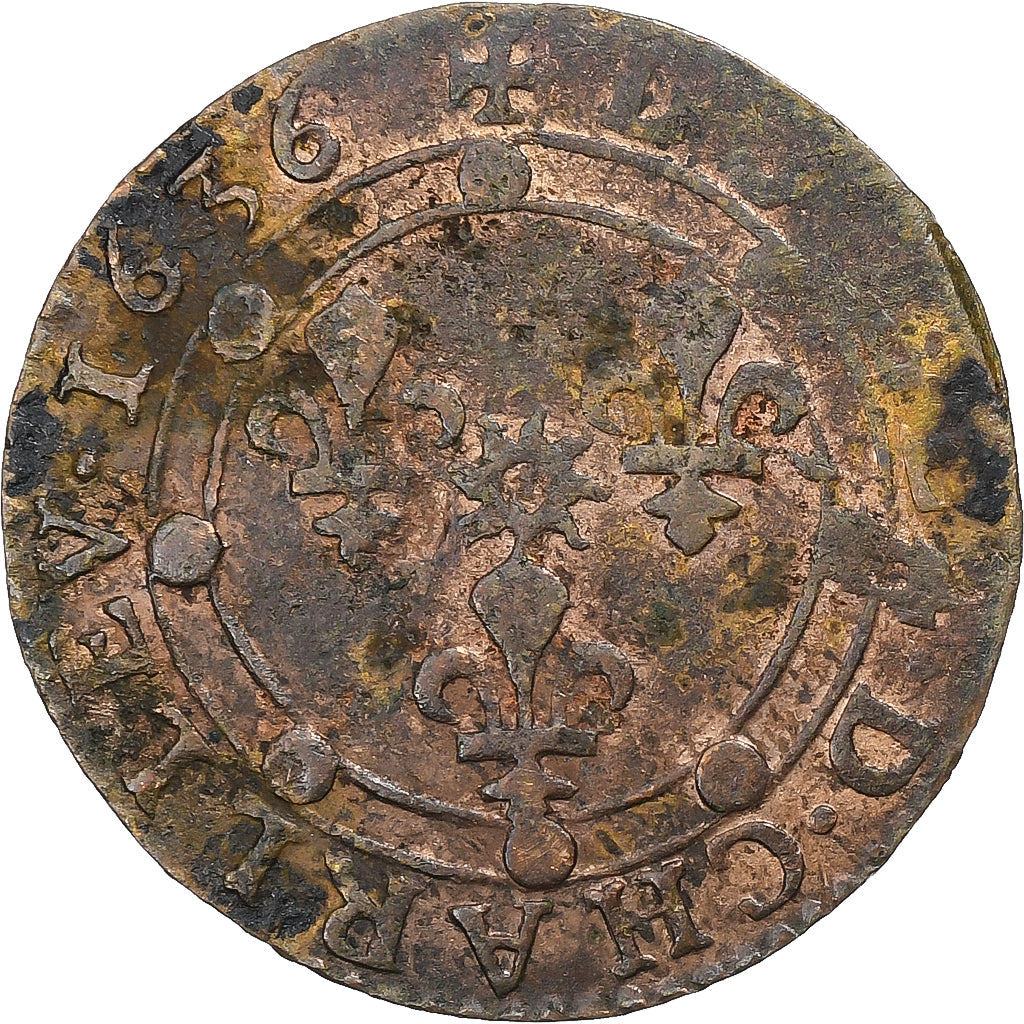 Frankrijk, Ardennes, Charles de Gonzague, Double Tournois, 1636, Charleville