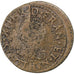 France, Double Tournois, Louis XIII, 1639, La Rochelle, Copper, F(12-15)