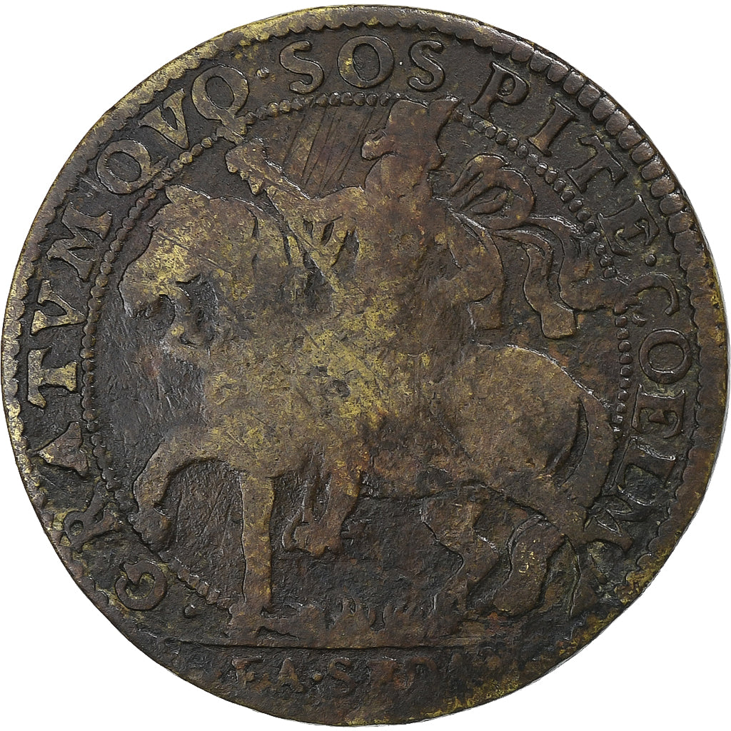 France, Token, Louis XIII, Brass, VG(8-10)