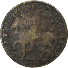France, Token, Louis XIII, Brass, VG(8-10)