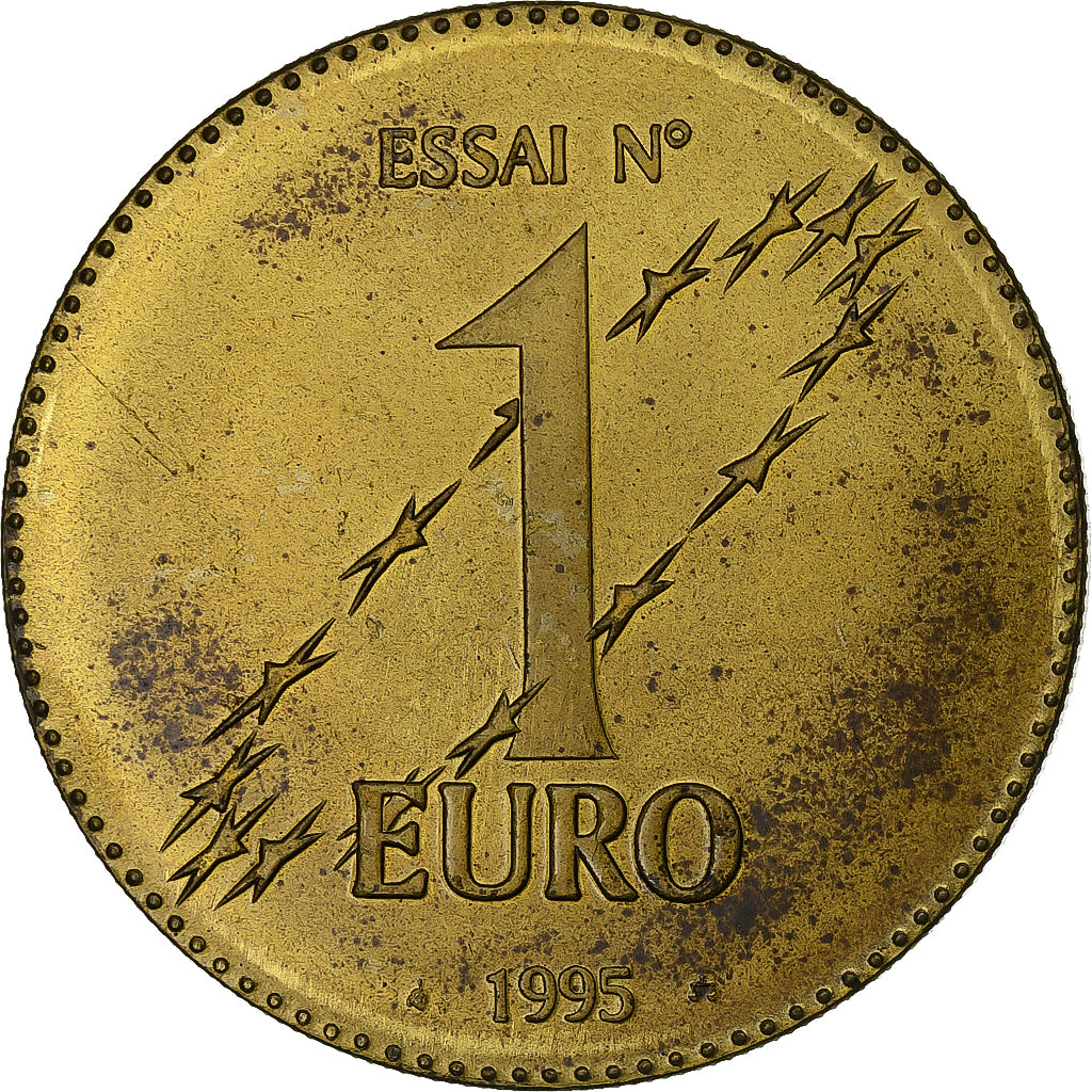 Francia, medaglia, Essai 1 euro, 1995, Doratura in rame-nichel, SPL-