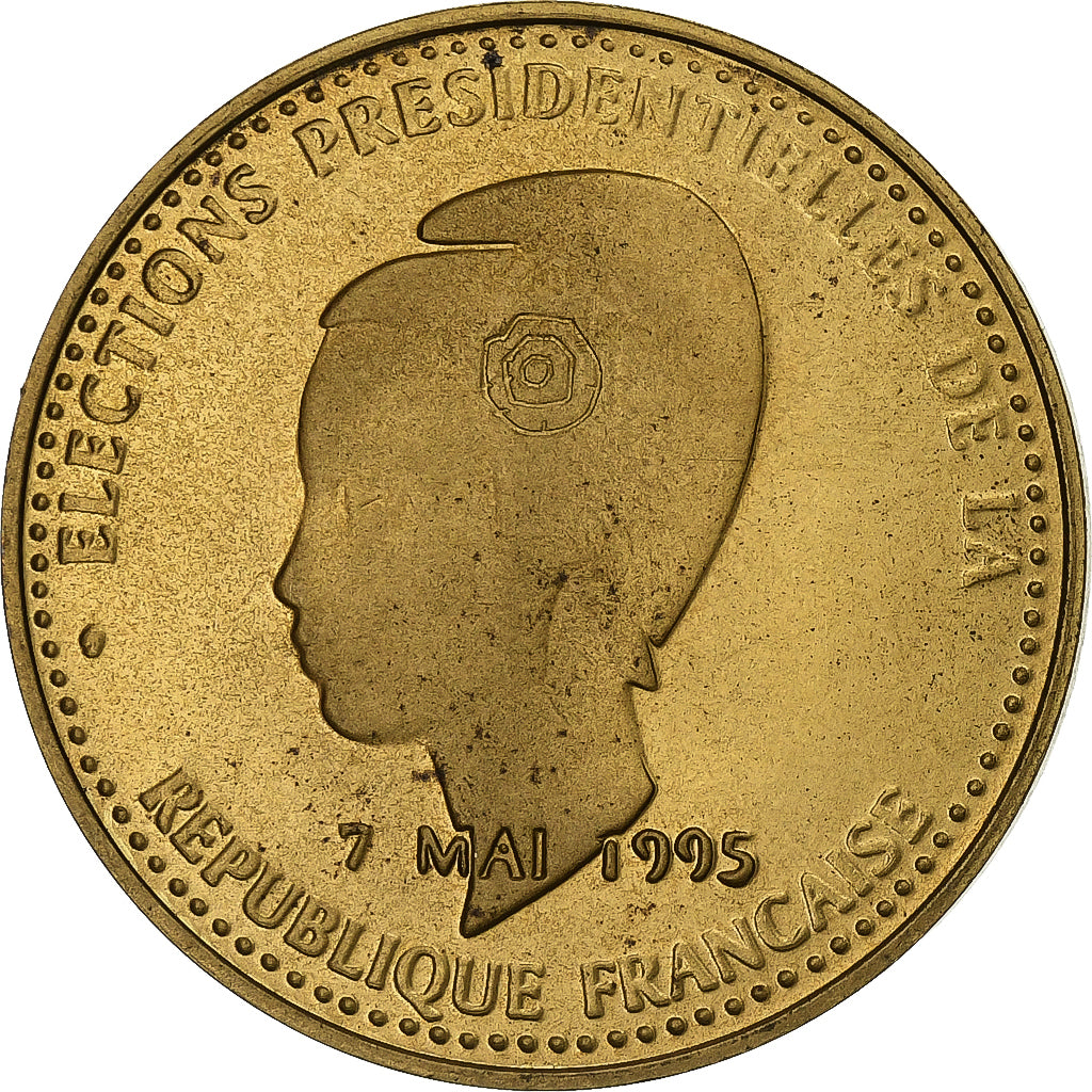 France, Médaille, Jacques Chirac, Elections Présidentielles, 1995, Gilt