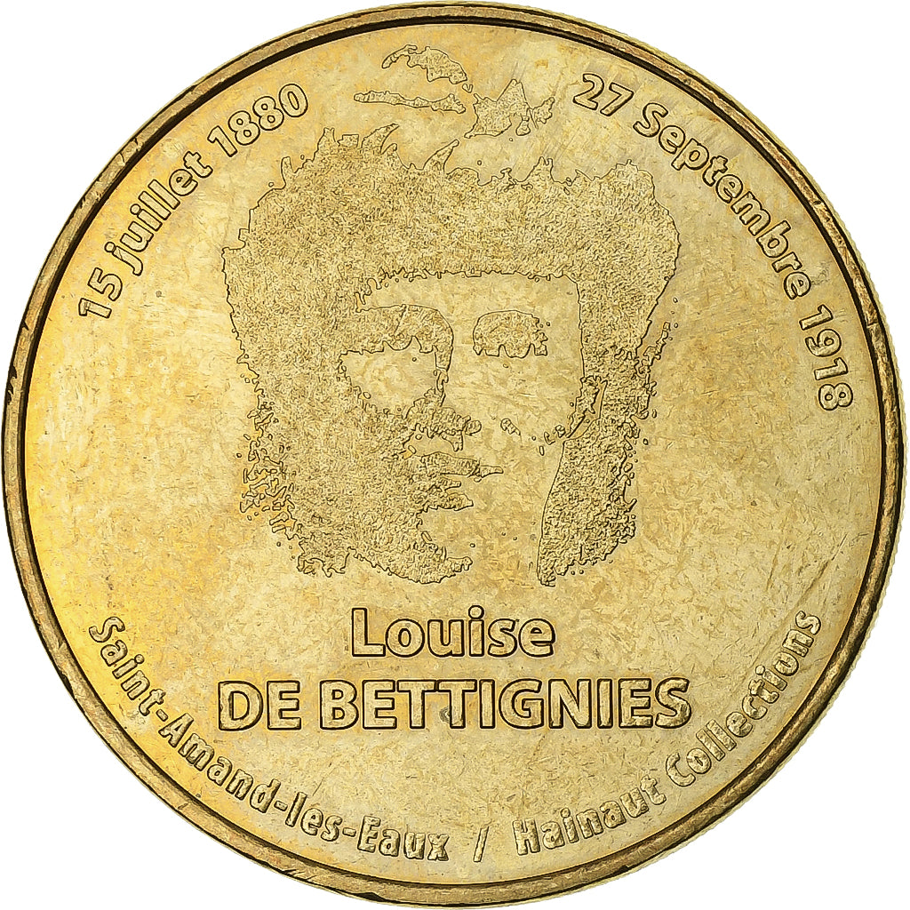 France, Token, Saint-Amand-Les-Eaux - Louise de Bettignies, 2010, Copper-nickel