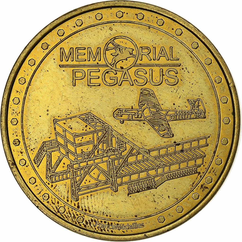 France, Jeton, Normandie - Espace Historique - Mémorial Pégasus, Cupro-nickel
