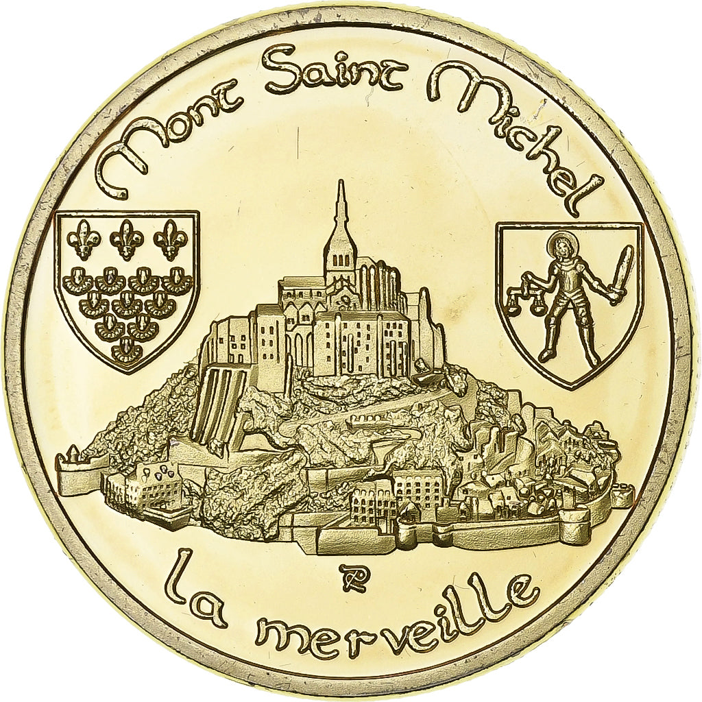 França, Token, Le Mont-Saint-Michel - La Merveille, Cuproníquel Alumínio