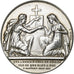 France, Médaille de mariage, 1934, Silver, AU(55-58)