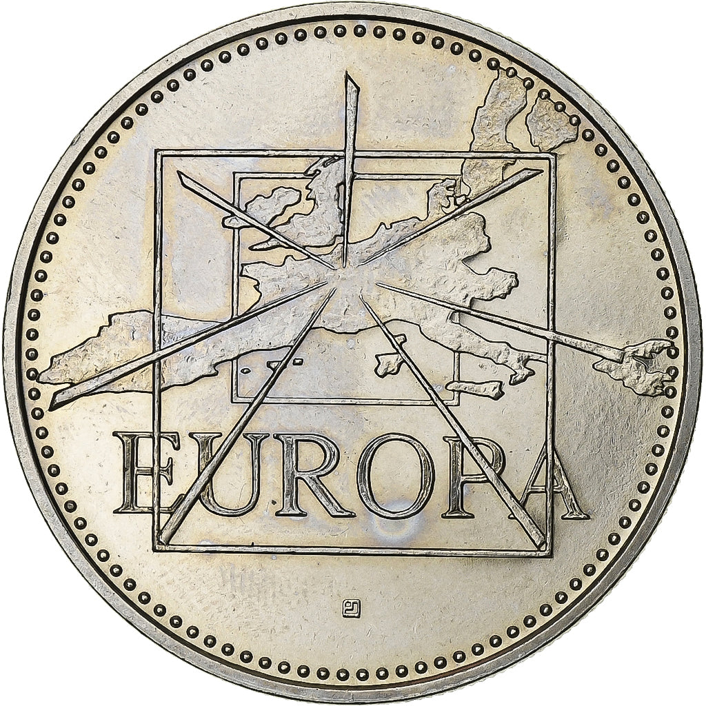 Frankreich, Medaille, Ecu Europa, 1995, Copper-Nickel Gilt, Jimenez, UNZ