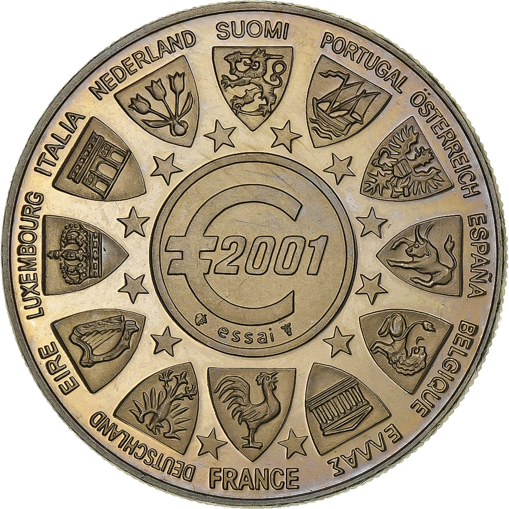 France, Medal, L'Europe, La Semeuse, 2001, Copper-nickel, MS(63)