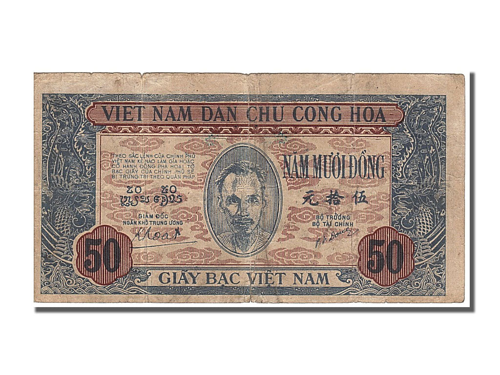Geldschein, Viet Nam, 50 D<ox>ng, 1947, S+