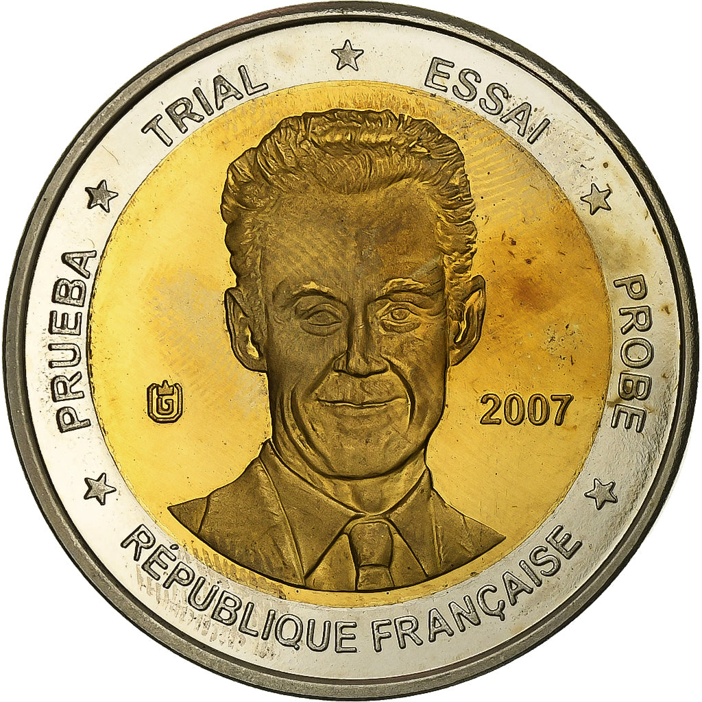Francja, 10 Euro, Nicolas Sarkozy, Bimetaliczny, MS(63)