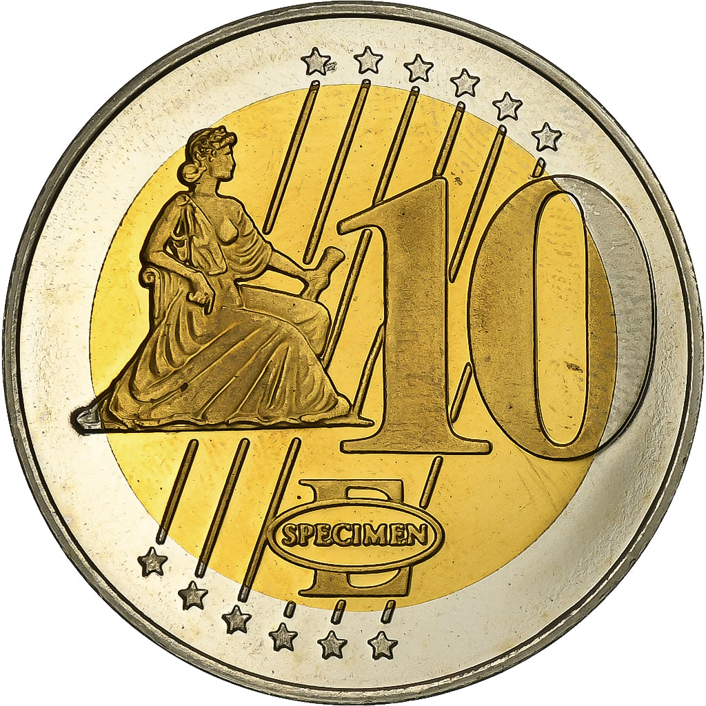 Francja, 10 Euro, Nicolas Sarkozy, Bimetaliczny, MS(63)