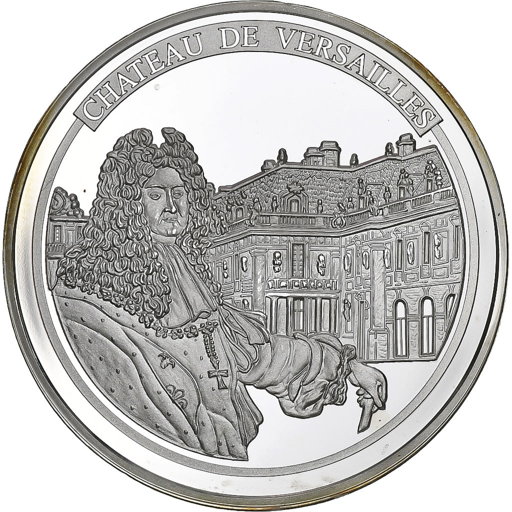 France, Médaille, Louis XIV, Château de Versailles, 2001, Cuivre plaqué