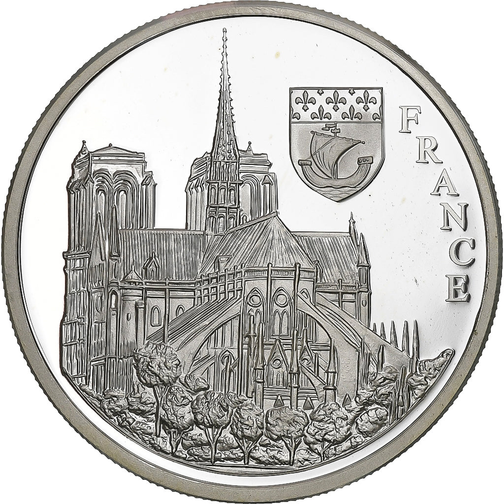 França, medalha, Europa, Notre-Dame-de-Paris, 1996, Prata, Spain, MS(65-70)