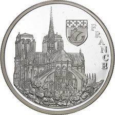 França, medalha, Europa, Notre-Dame-de-Paris, 1996, Prata, Spain, MS(65-70)