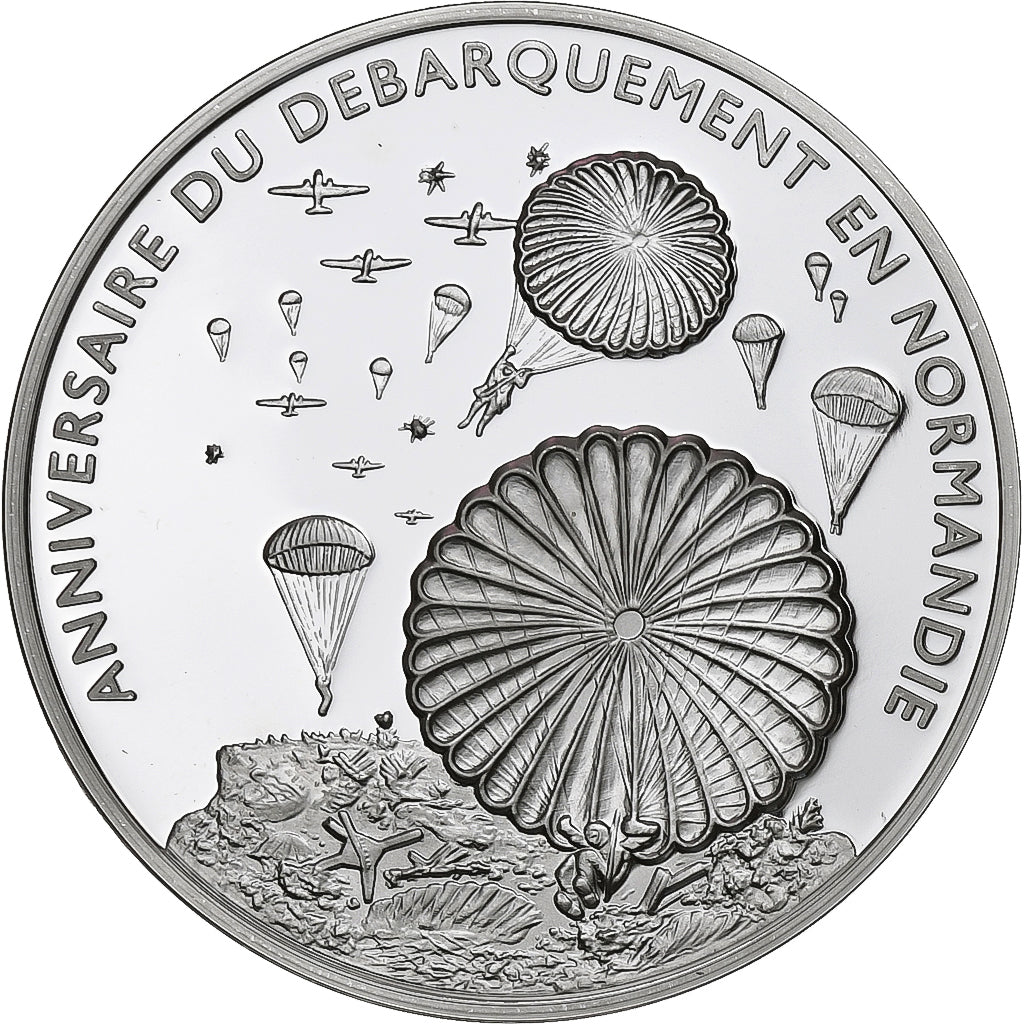 Frankreich, Medaille, Anniversaire du Débarquement de Normandie, Silber, STGL