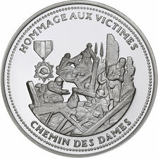 Francia, medaglia, Le chemin des Dames, Argento, FDC