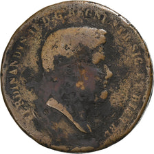 STATI ITALIANI, NAPLES, Ferdinando II, 10 Tornesi, 1848, Rame, B+, KM:331