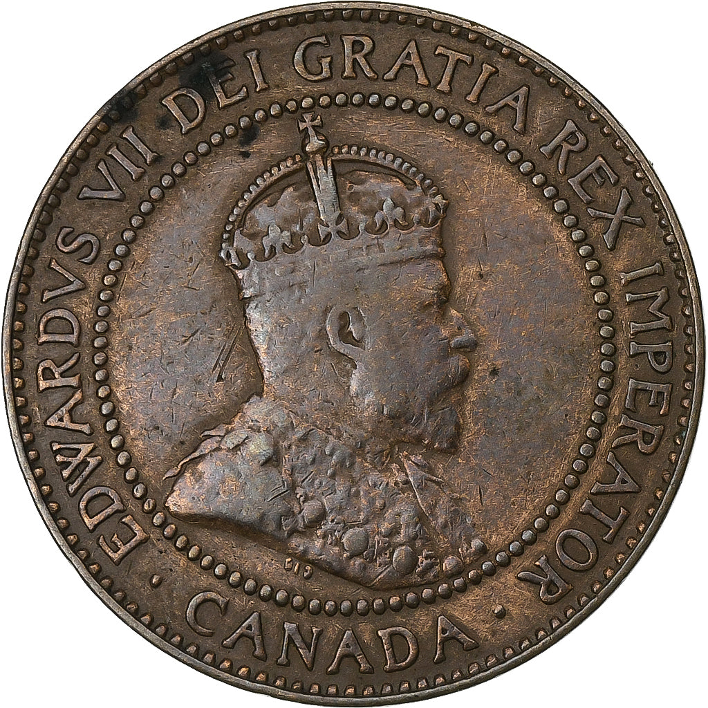 Canada, Edward VII, Cent, 1909, Royal Canadian Mint, Bronze, EF(40-45), KM:8