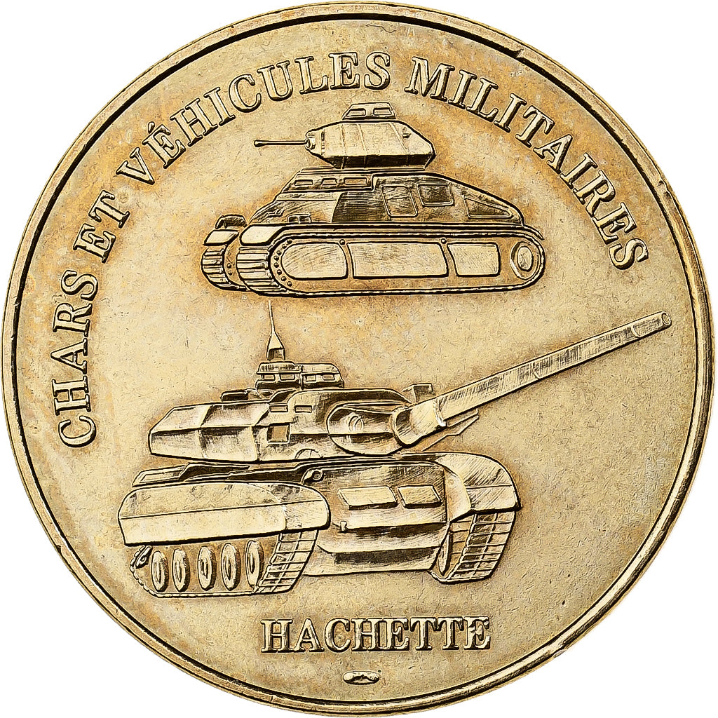 France, Token, Hachette - Chars et véhicules militaires, Copper-nickel
