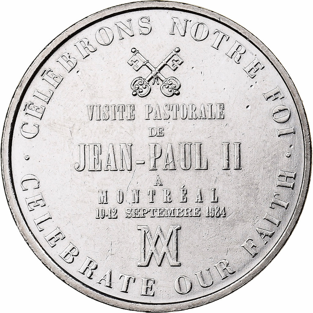 Kanada, betaalpenning, Visite de Jean-Paul II à Montréal, 1984, Paris