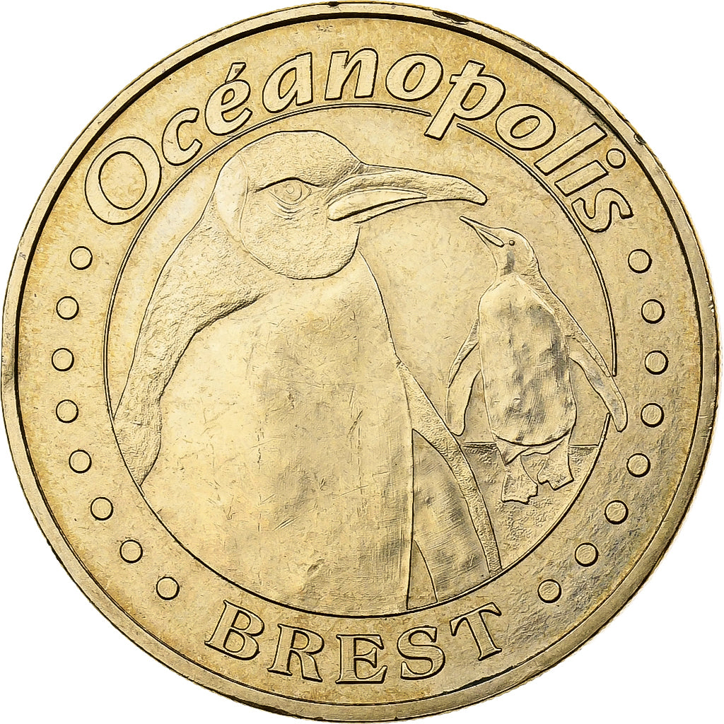Frankreich, betaalpenning, Brest - Océanopolis n°2, 2007, Copper-nickel